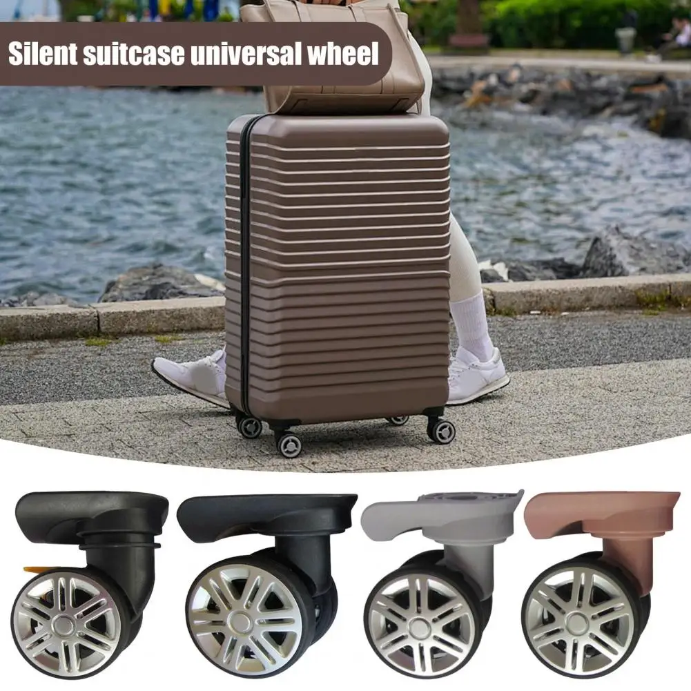 1Pair Universal Replacement Wheels Trolley Case Luggage Wheel Repair Travel Suitcase Parts Accessories Wheel