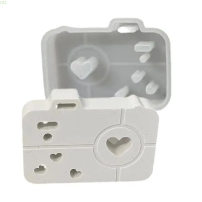 Versatile Silicone Camera Charm Mold with Hot Air Balloon Designs for Keychains NM