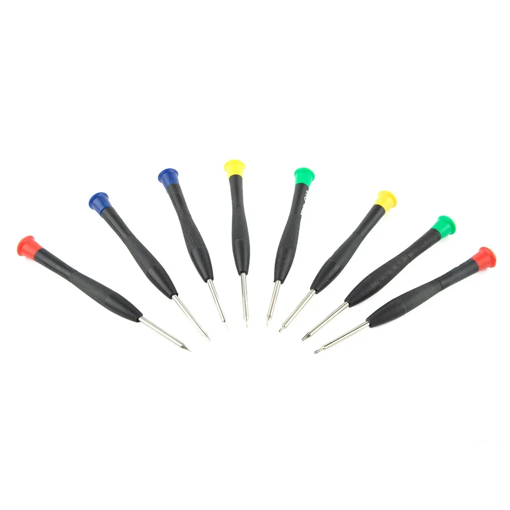 High Quality New Practical Screwdriver Set Practical Precision T5 Torx Cross 118*122*20mm 8pcs/set Multicolour