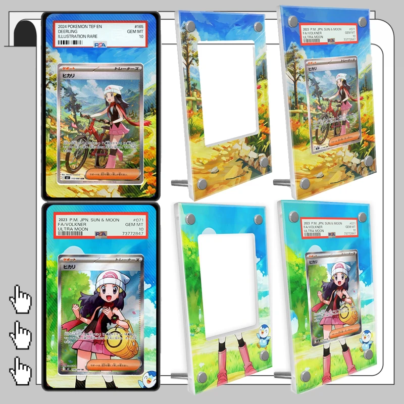 

Art Display Case for M2 Inferno X Dawn M1L Latias Card Art Collection Card Psa Acrylic Display Rack Black Storage Box Gift