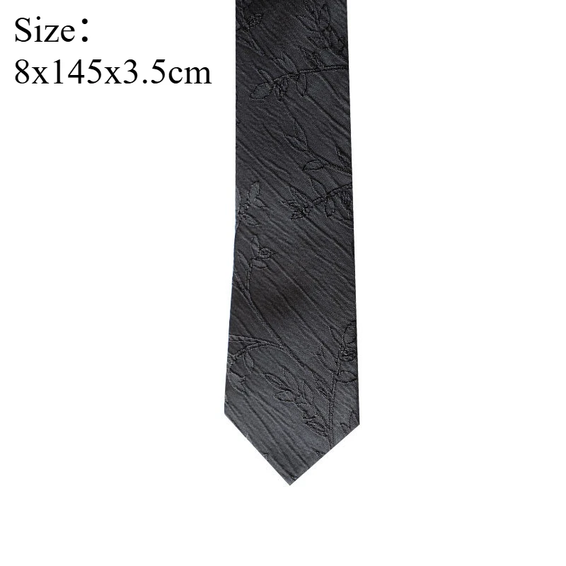 Creative Vintage Dark Pattern Classic Red Black White Men Necktie Formal Suit Accessory For Office Work Banquet Wedding Party