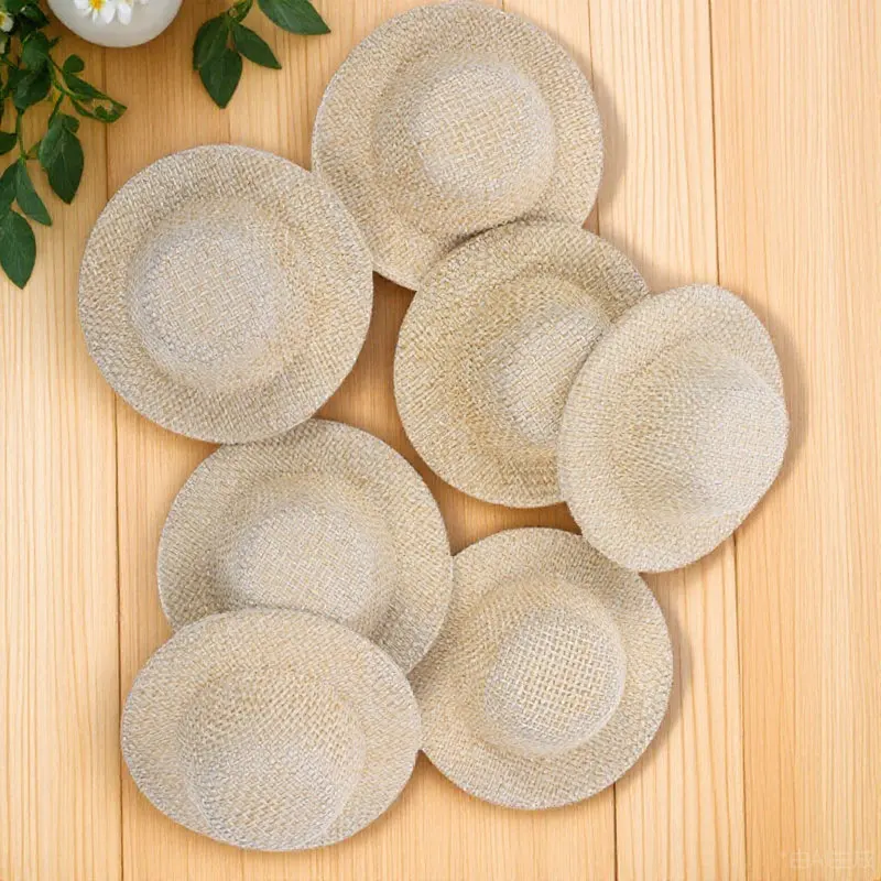 

10 шт. миниатюрных шляпок для рукоделия, декоративные мини-шляпки для творчества, креативные украшения для дома и сада