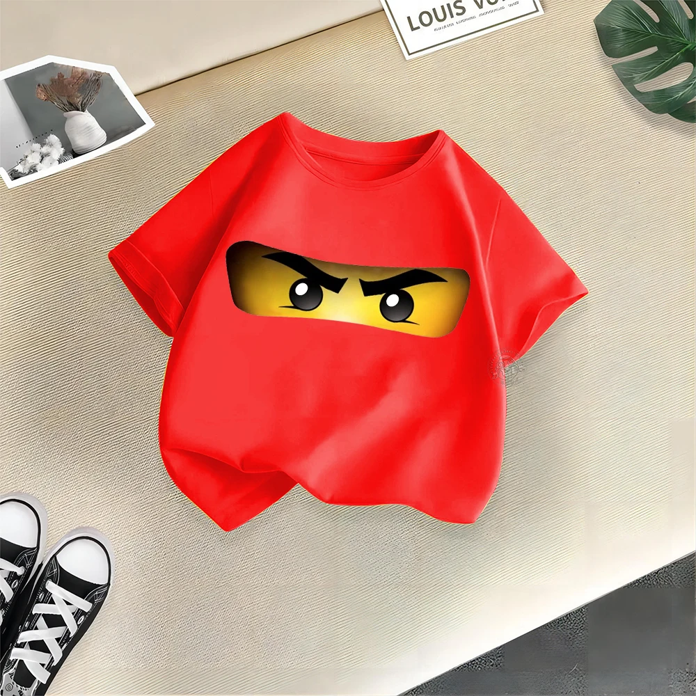 Lego Summer clothing Baby Baby Cotton T-shirt Boys Girls printed casual doll round neck short sleeve T-shirt