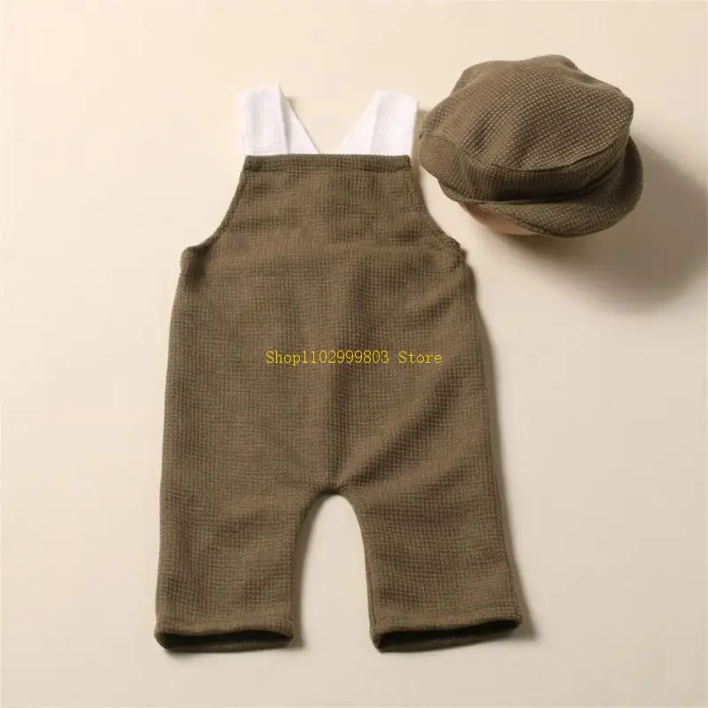 طفل صور الدعائم قبعة قبعة الحمالات السراويل الوليد صور الزي الانتحال زي J0MF #4