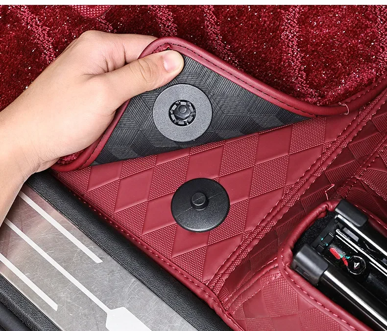 For GWM Tank 300 2026 Car Full-Coverage Floor Mats Wear-Resistant Double Layers Leather+Starry Sky Foot Carpets Accessories detail image 9