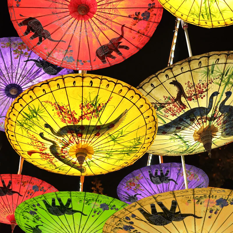 

Thailand imported hand-painted oil-paper umbrella