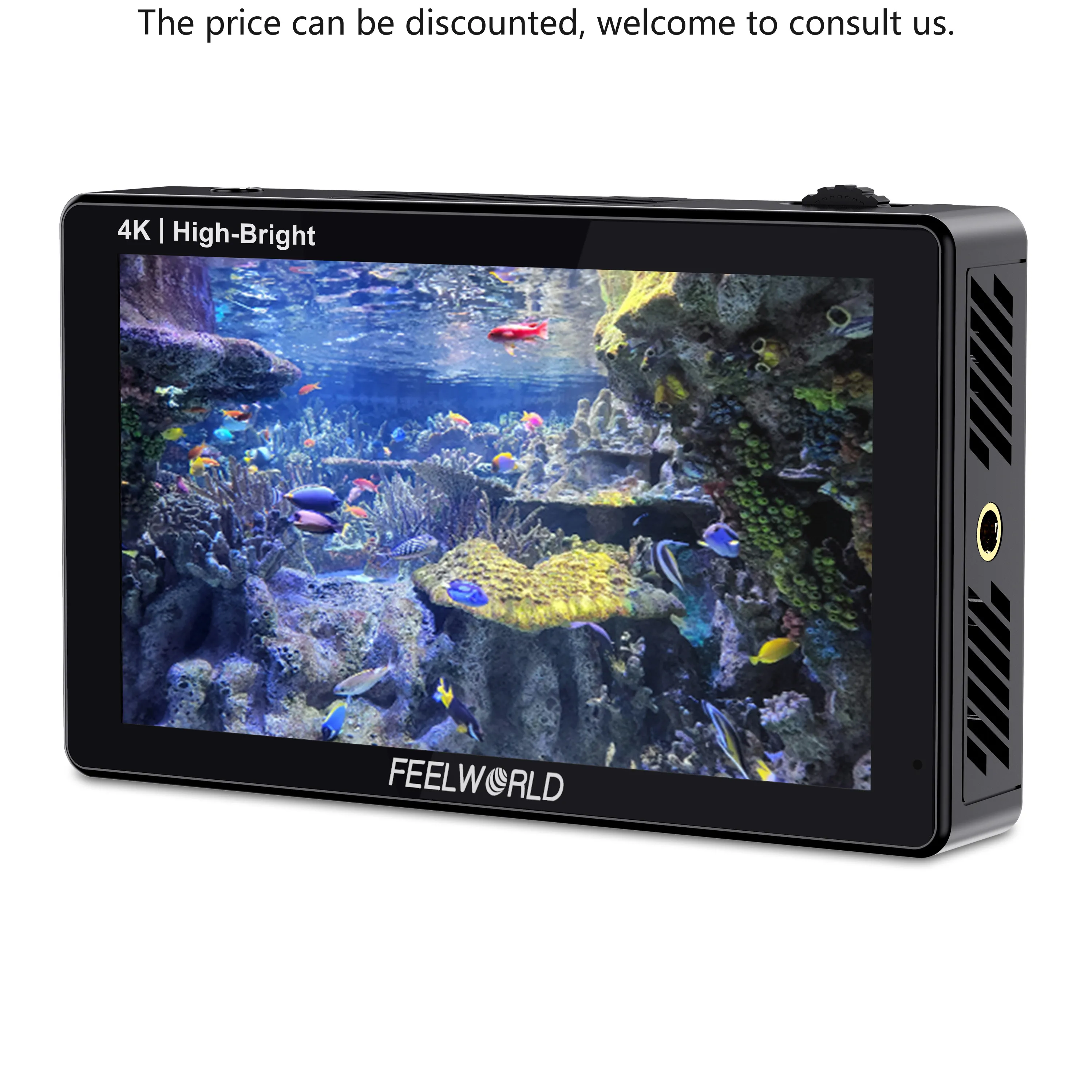

FEELWORLD LUT5E 5.5" IPS Touch Screen Camera Monitor 1600nit Brightness For DSLR F970 Install Kit Custom Packaging Export
