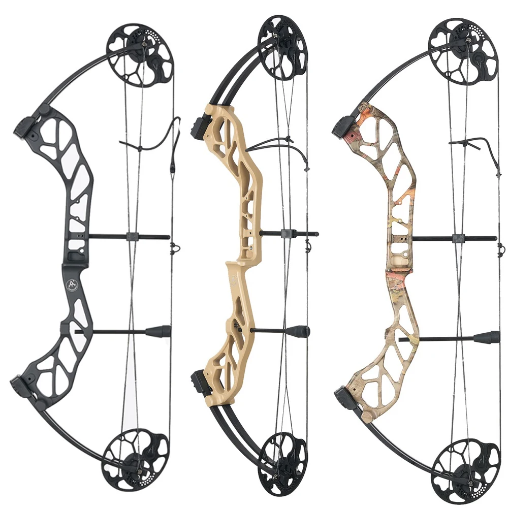 

Toparchery Compound Bow Archery Aluminium alloy Right Hand Bow with Adjustable Draw Length and Weight 19-70 lbs Archery Hunting