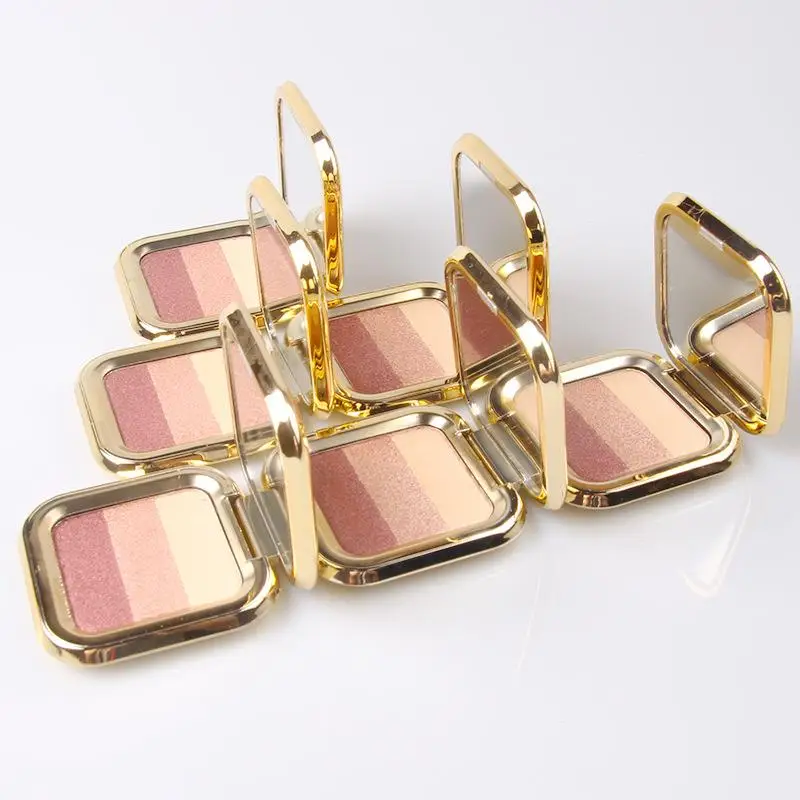 

【WHB】BSIMONE 3-Color Eyeshadow Palette - Long-Lasting No-Fly Powders With Matte Super Nice Mirror Effect Component Nice Touch