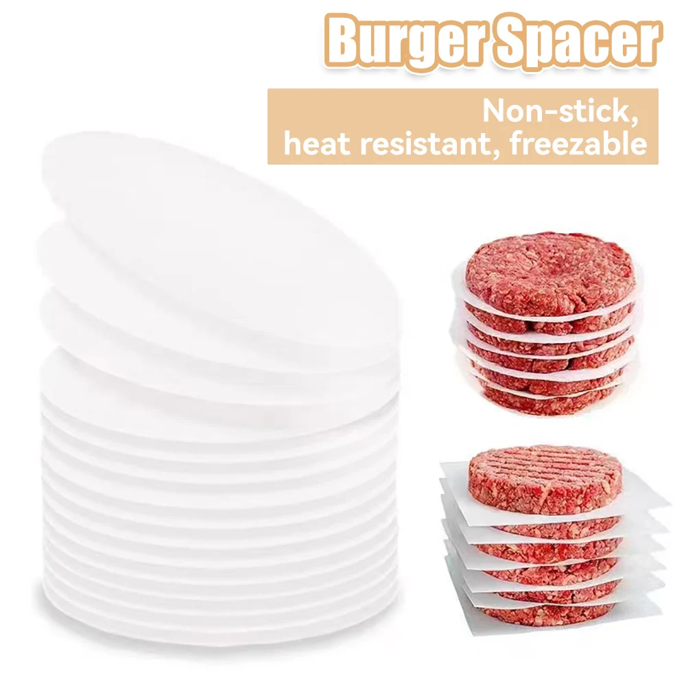 100pcs Baking Paper Liner BBQ Oven Patty Hamburger Paper Cake Non-Stick Baking