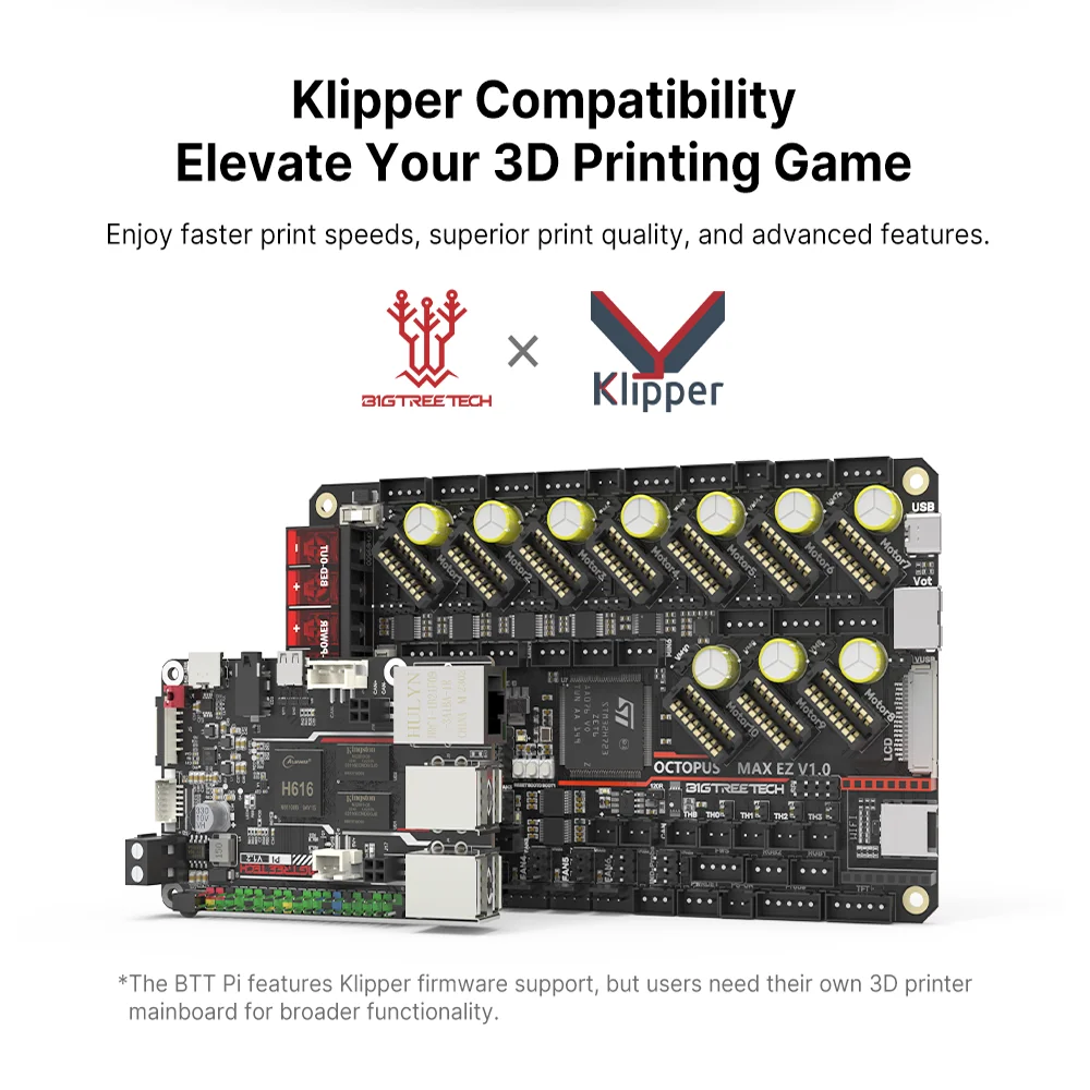 BIGTREETECH BTT PI V1.2 Board 64 Bit Quad Core Cortex-A53 ARM VS Raspberry PI Orange PI PI4B+CB1 Upgrade For Klipper 3D Printer