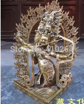 

$Nice Discount HUGE ITEM NEPAL TIBET DECORATION RAHULA BUDDHA STATUE WITH DRAGON 32 CM