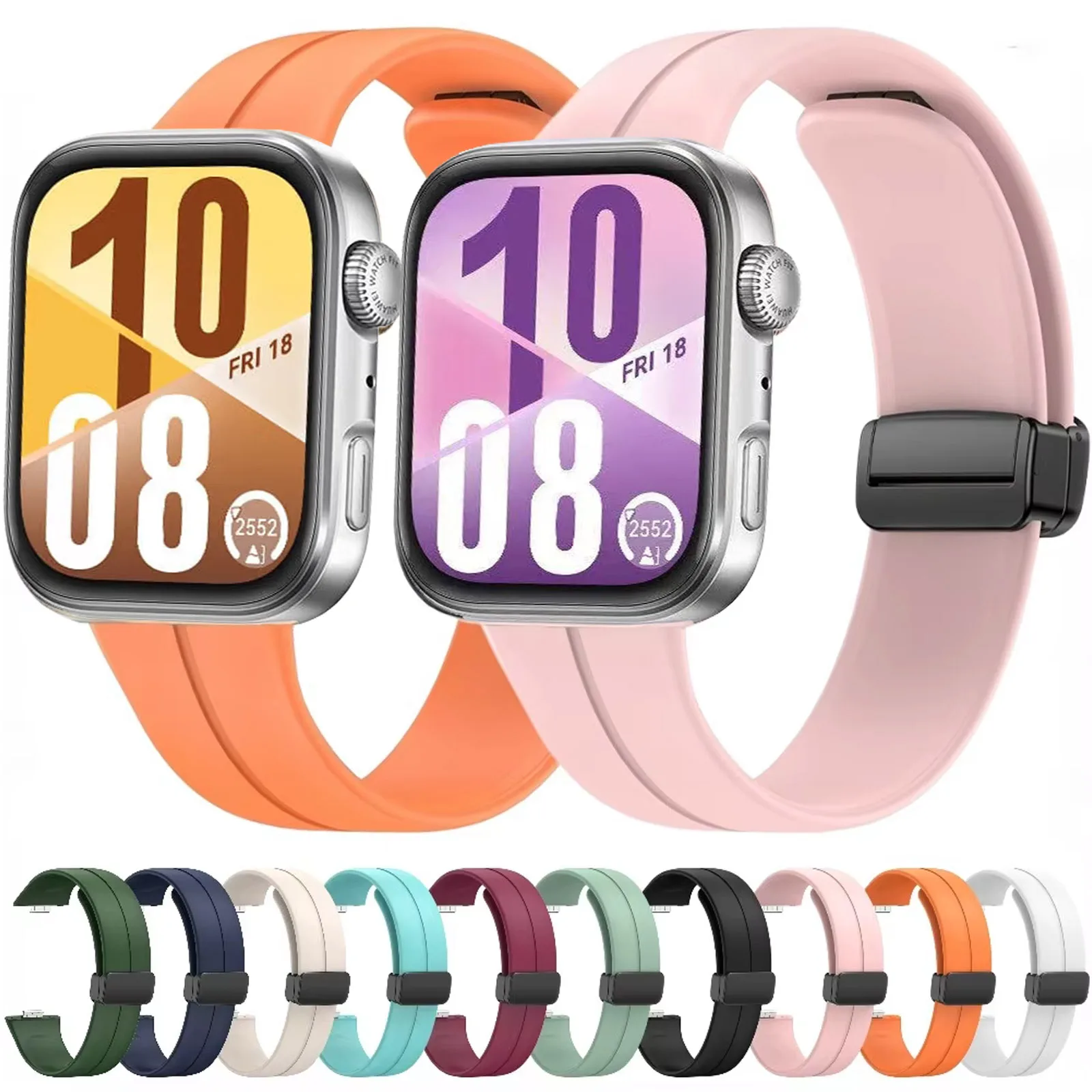 

Silicone Strap for Huawei Watch Fit 3/4/4 Pro Replaceable Bracelet Belt Accessories for Huawei Watch Fit 4/4 Pro Sport Wristband