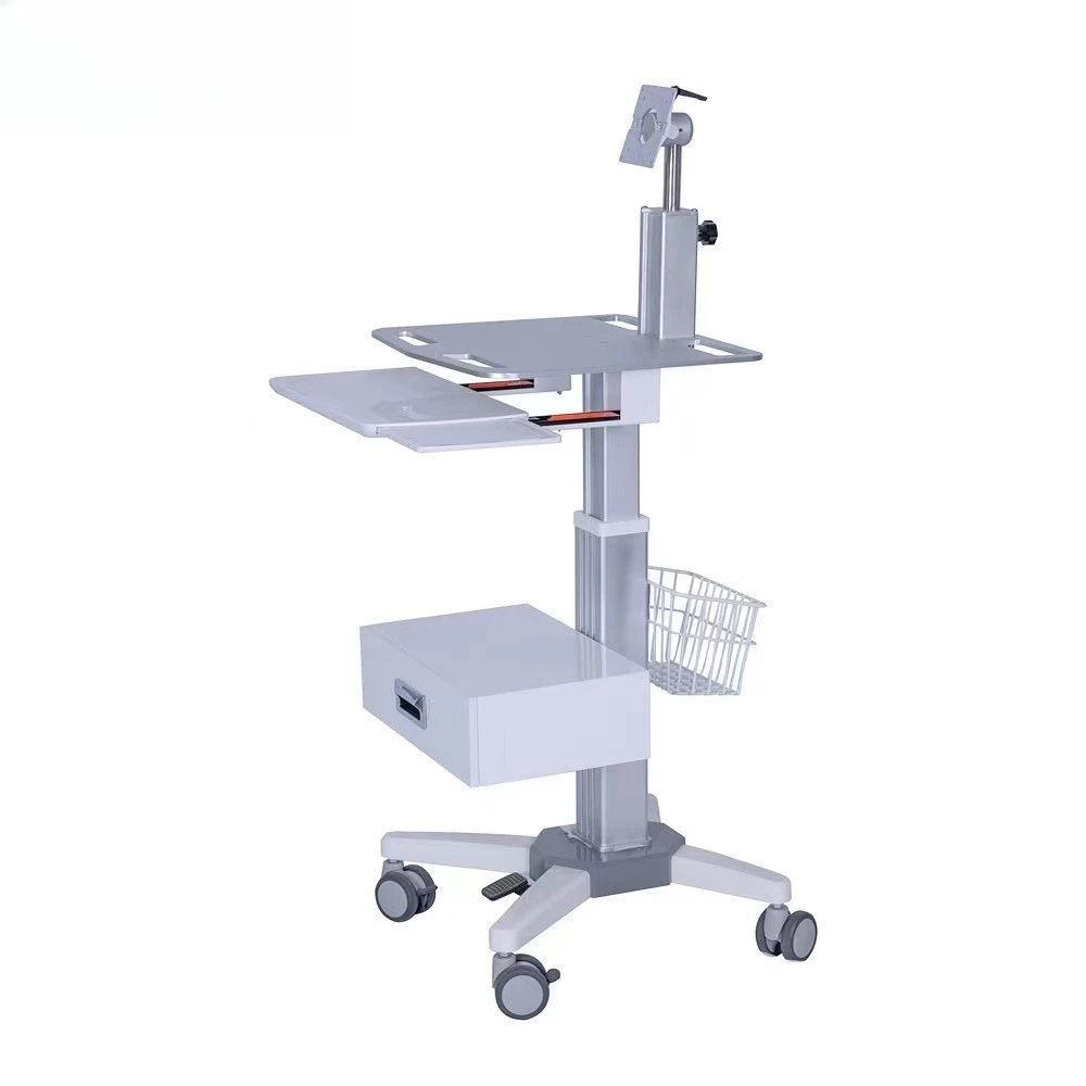 Computer trolley, computer search RV, computer workstation, lift trolley portable