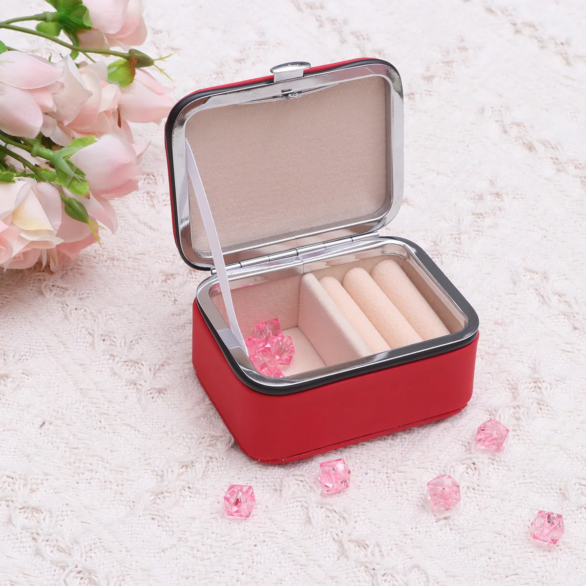 

Earring Storage Organizer Travel Jewelry Cases for Women Containers Portable Stand