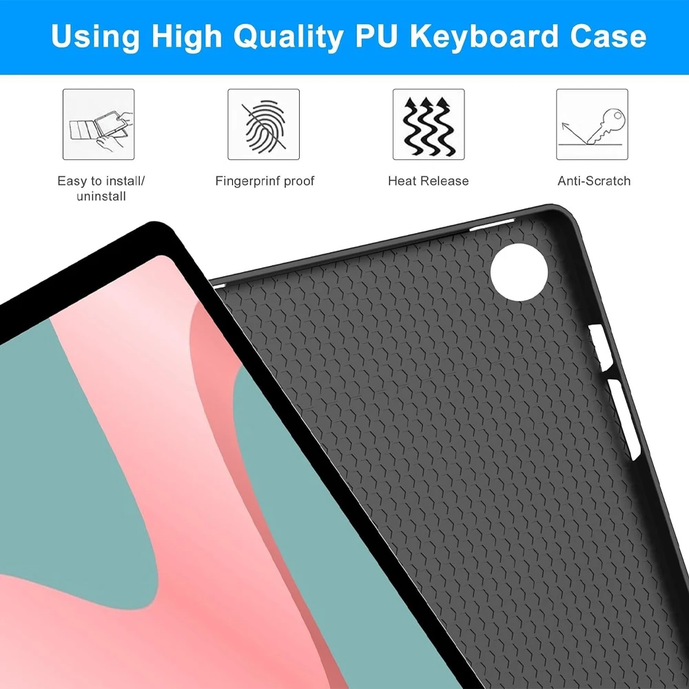 Case for Samsung Galaxy Tab A11 Plus 11 Inch, Detachable Bluetooth Keyboard Cover for Samsung Tab A11+ SM-X230/235/236B/310/315 image 5