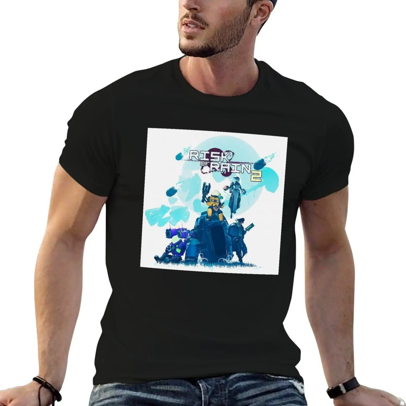 

risk of rain 2 T-Shirt animal prinfor boys summer top clothes for men