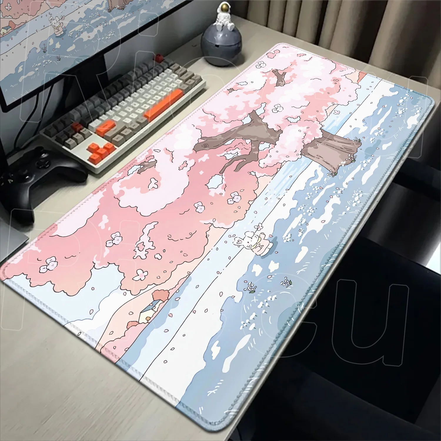

Warm-Toned Calming Anime Landscape Desk Mat 500x1000mm XXL Gamer Mouse Mat Office Table Mats Kawaii Mouse Pad Gaming Accessories
