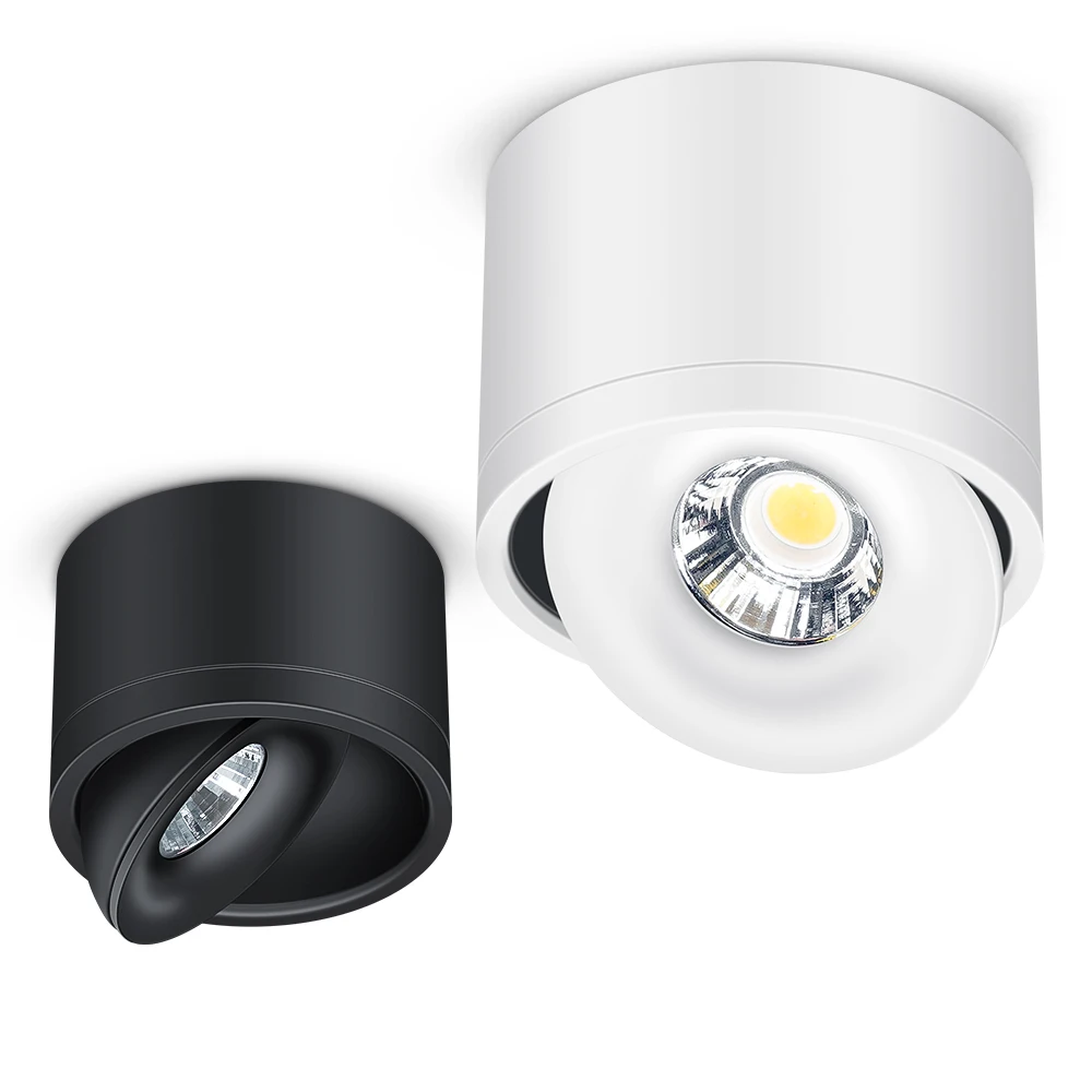 

LED Downlight Anti-glare Surface Mounted Dimmable Rotatable Spotlight COB Ceiling Spot Lamp 220V 110V Background Lighting