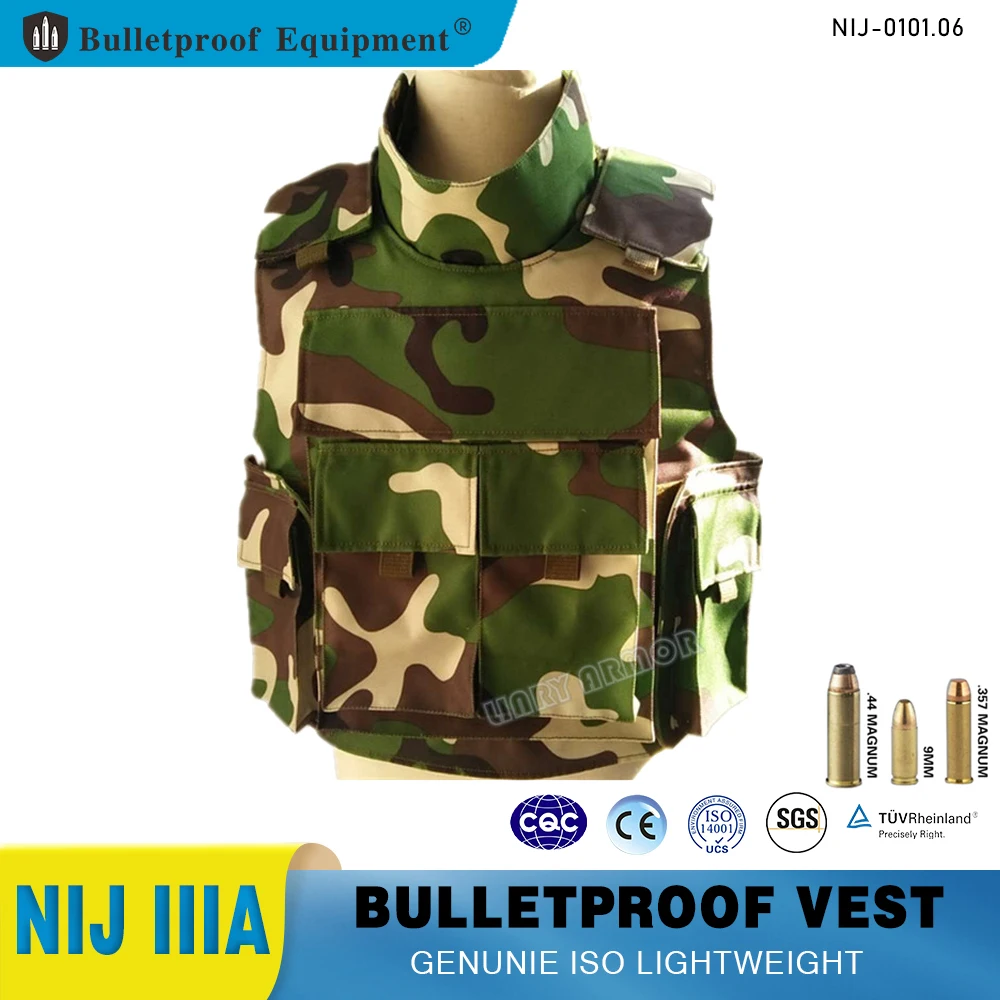 Military Level IIIA Camouflage Full Body Armor Suit Bulletproof Vest Body Armour Bulletproof