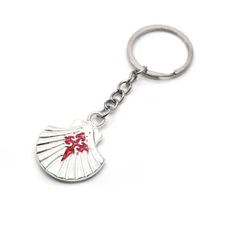 Santiago Shell Key Chain Red Cross Pendant Keyring Religious Church Gift