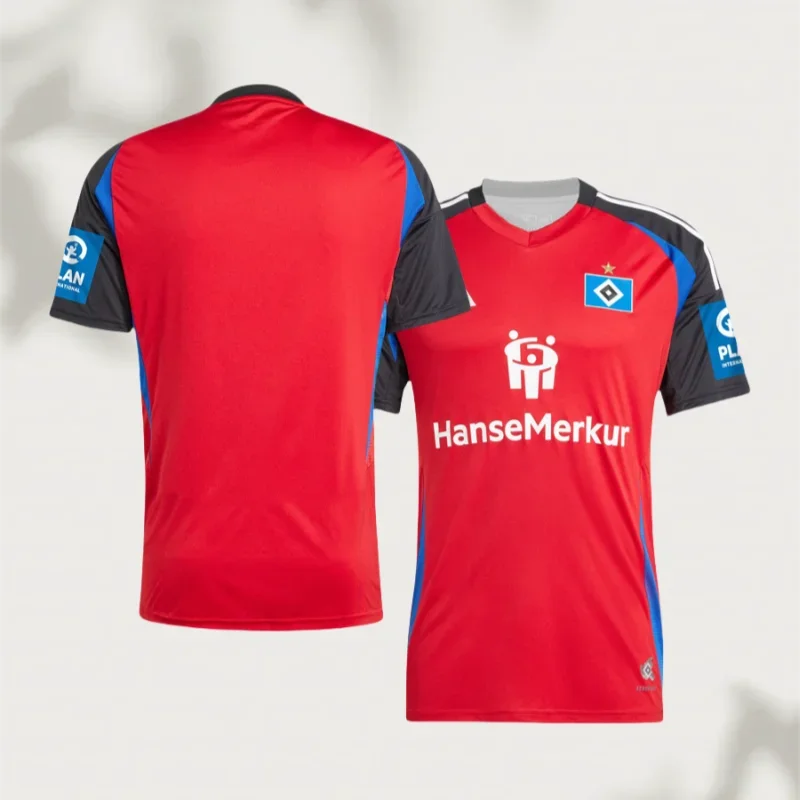 

2025 Hot-selling New Hamburg Football Quick-drying Jersey T-shirt German Football Training Breathable Short-sleeved T-shirt