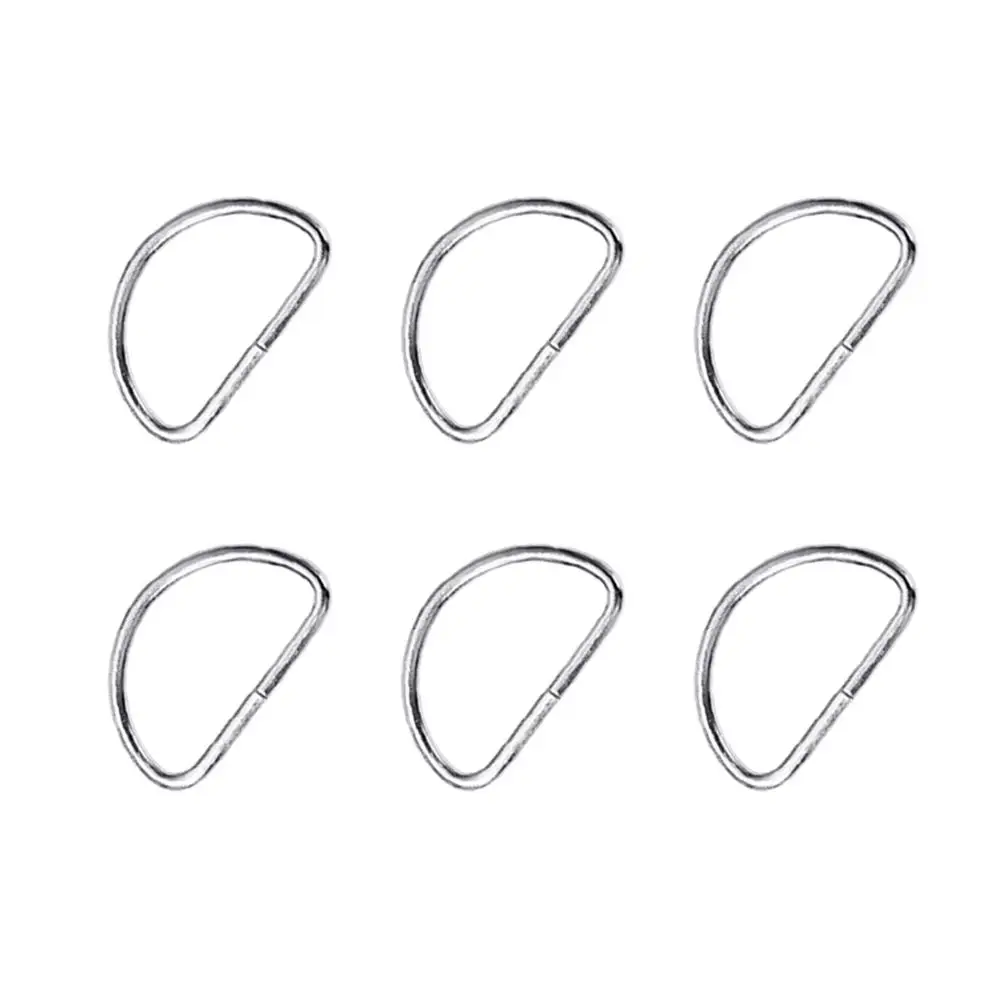 

100 PCS D Buckle Moving Straps Luggage Rings Heavy Duty Travel Belt for Bag Semi-Circular Pin