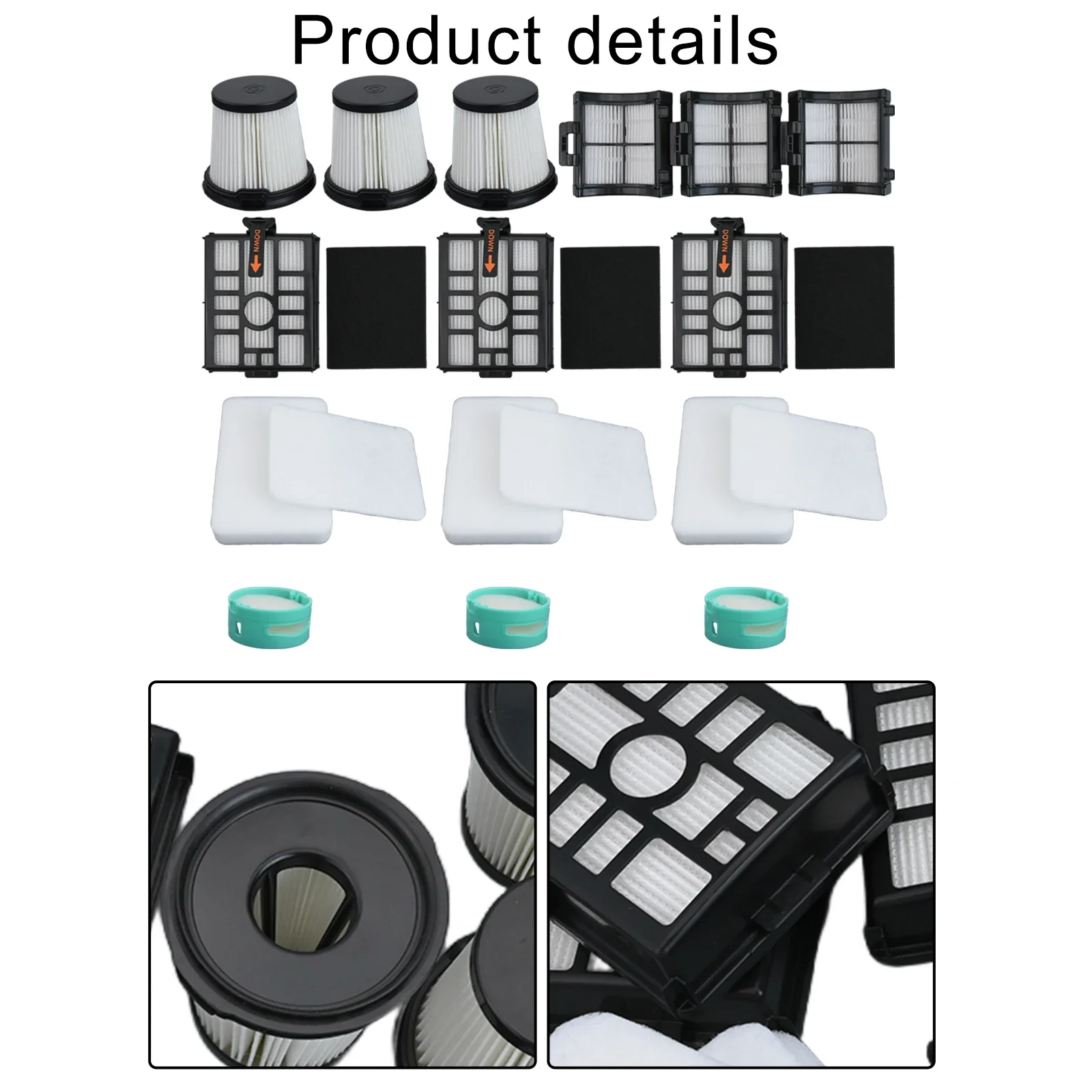 

Replacement Kit for Shark IW3511 Detect Pro Cordless Vacuum Cleaner Washable & Reusable Filters Easy to Replace