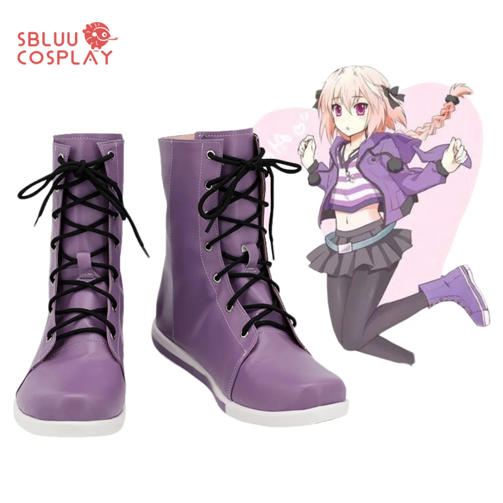 Muslimfgo Fate Apocrypha Rider Astolfo scarpe Cosplay stivali su misura