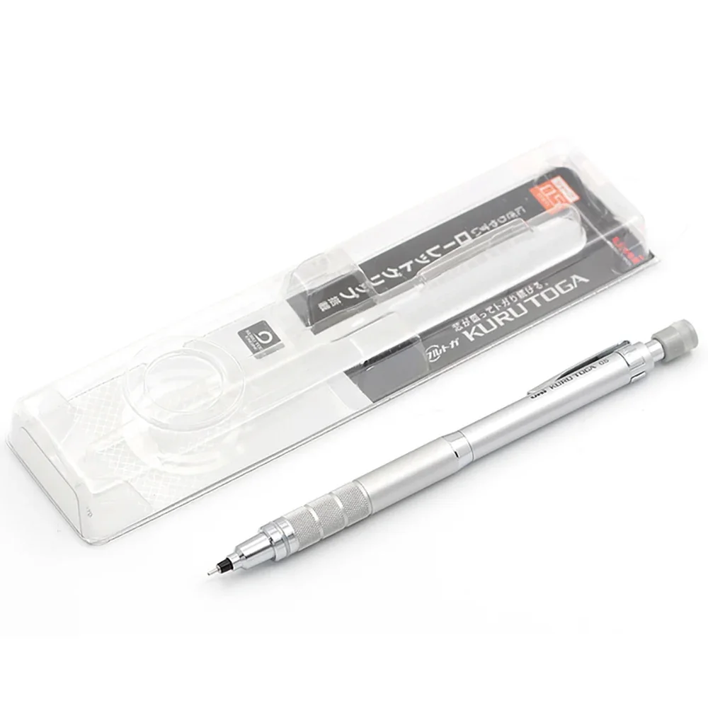 Uni Mechanical Pencil Set M5-1017 Kuru Toga Roulette Model Automatic Lead Spin 0.5mm Office School Supplies Japanese Stationery image 5