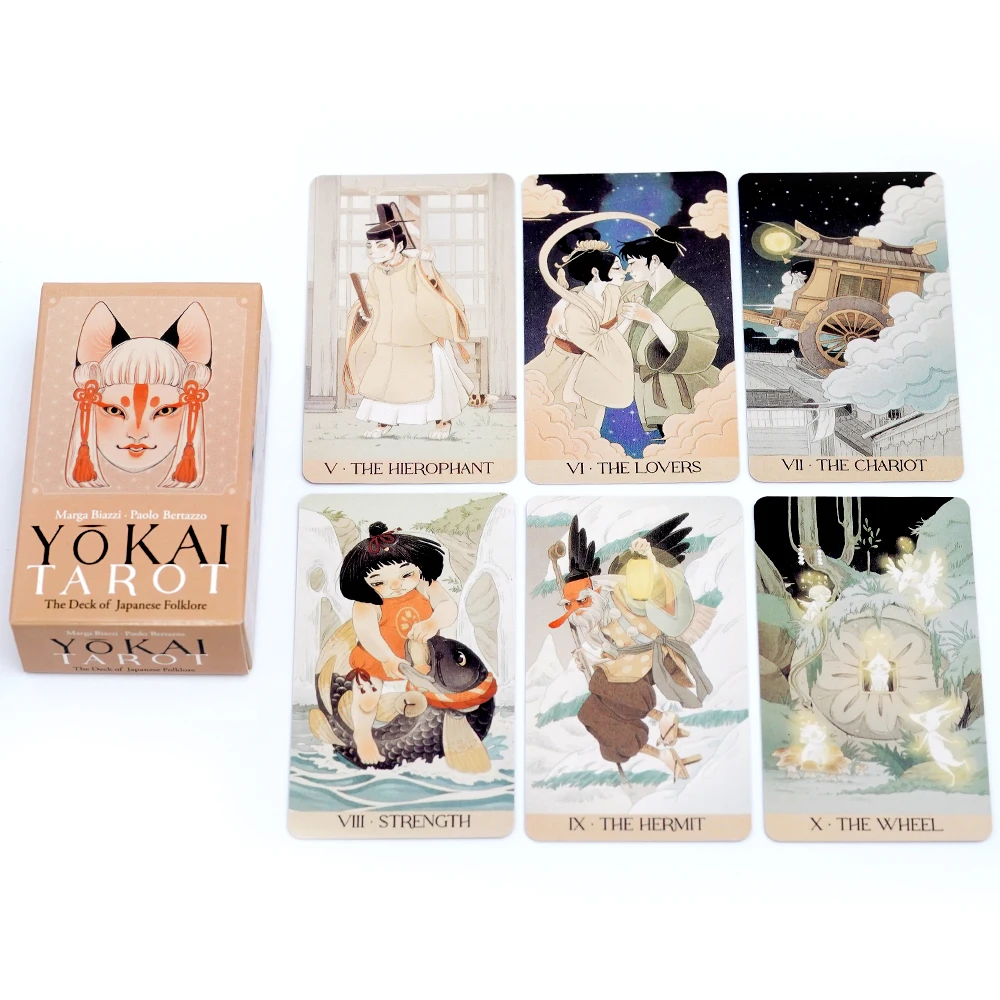 요괴 타로 데크 타로 카드 일본 민속 전통에 뿌리 끼워 - Board Game Root 리뷰 및 가격