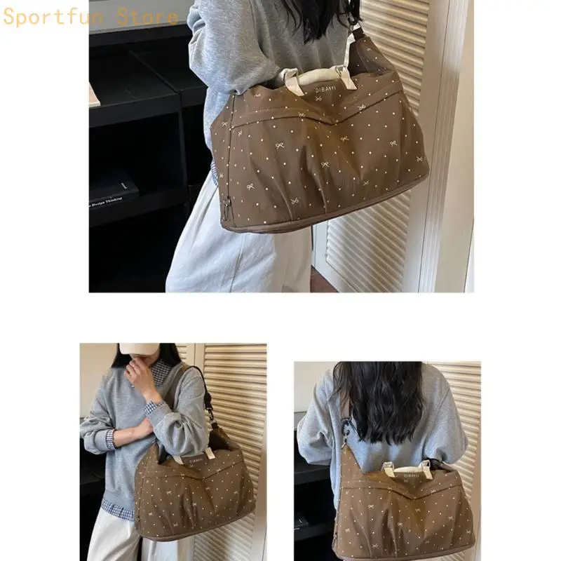 Lightweight Gym Bag Storage Handbag with Reinforced Stress-Point Stitching X7JD
