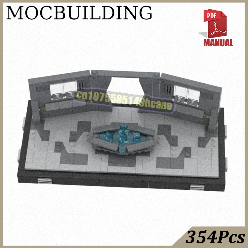 

Diorama Conference Room Model MOC Building Block Bricks DIY Construction Shelf Decor Technology Toys Birthday Gift