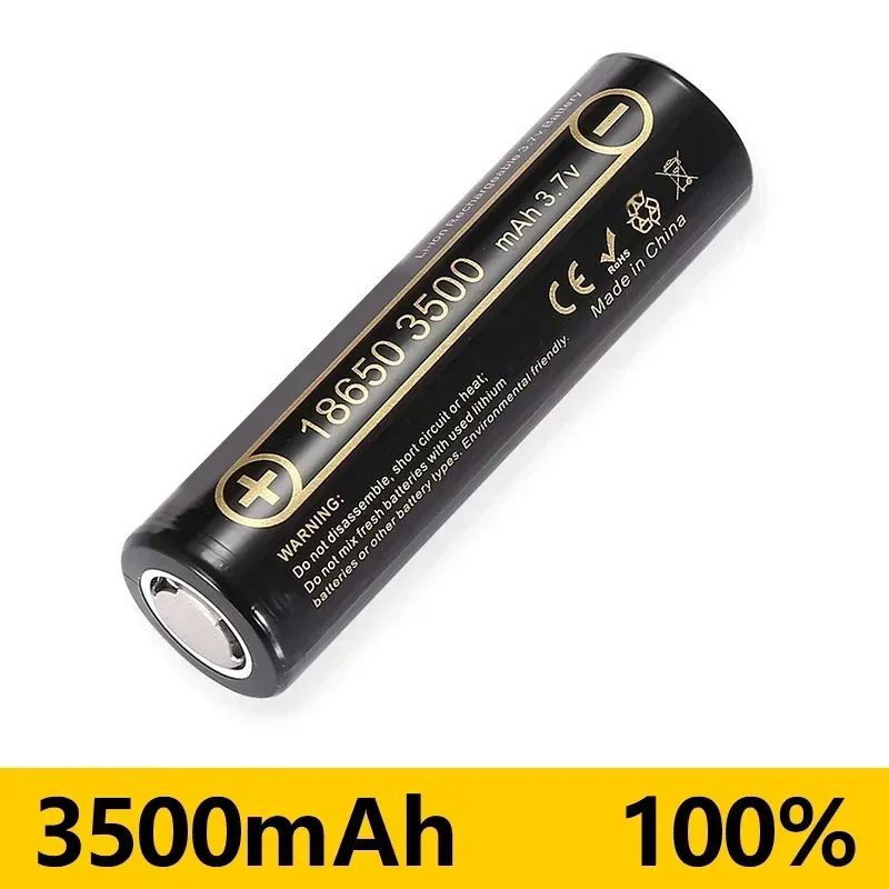 2024Brand 18650 Battery Bestselling 35E Li-ion 3.7V 3500mAh+Charger RechargeableBattery Suitable Screwdriver toy Free Shipping