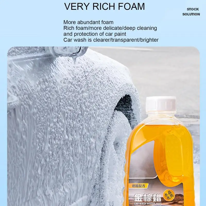 Car Wash Foam Effective Concentrated Car Wash Soap Multifunctional Spot-Free Shine Cleaning Water 1L Car Maintenance Supplies