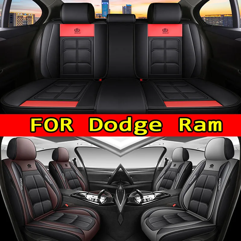 

Чехлы на автомобильные сиденья для Ram 1500 (2019-2025) Crew & Quad Cab, подходят для Big Horn, Laramie, Tradesman, Rebel, 2WD и 4WD, с пенопластовой подкладкой