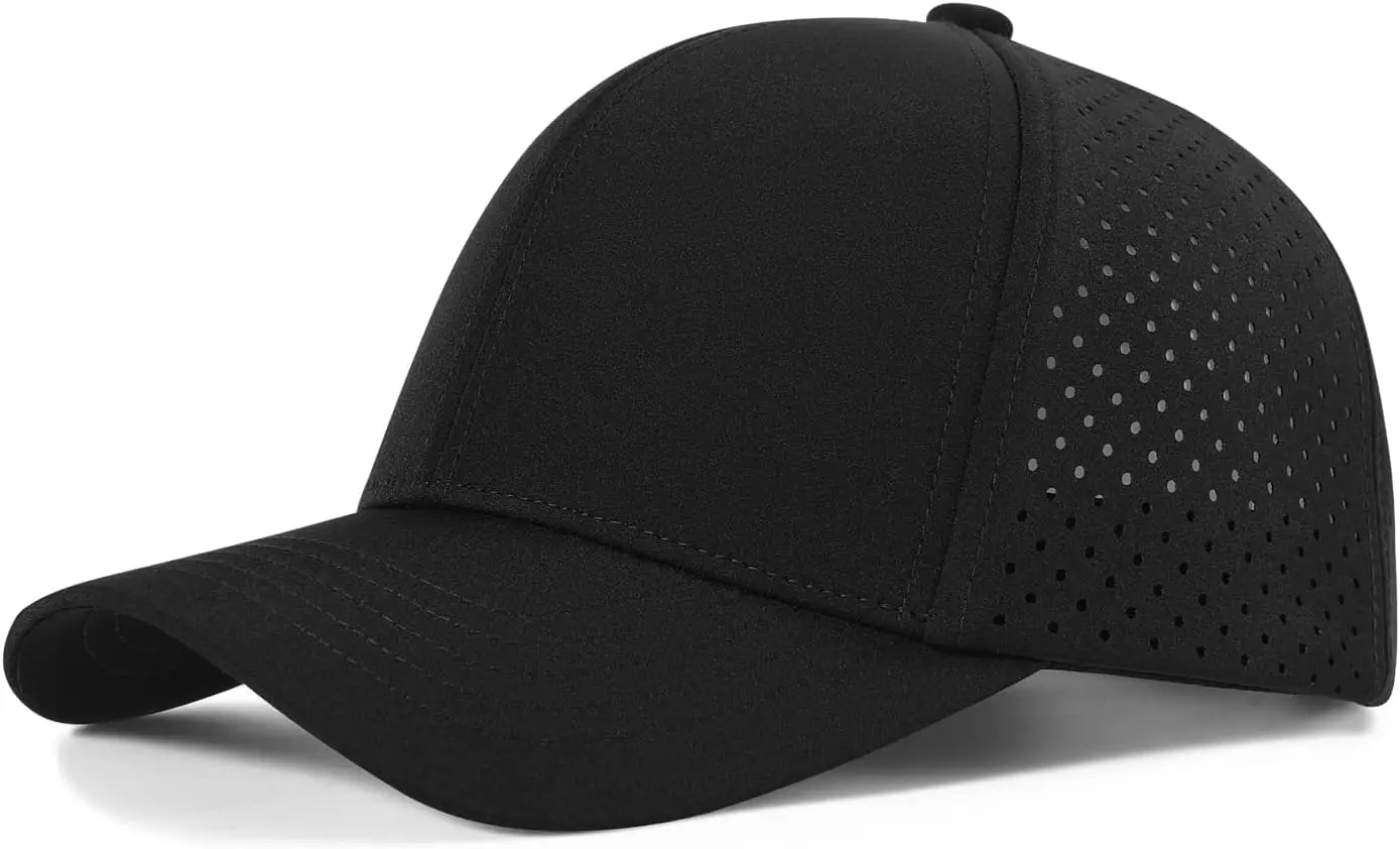 

Men’s Quick-Dry Baseball Cap – Laser-Cut Mesh Panels & Curved Brim | Lightweight Snapback Hat for Breathable Comfort