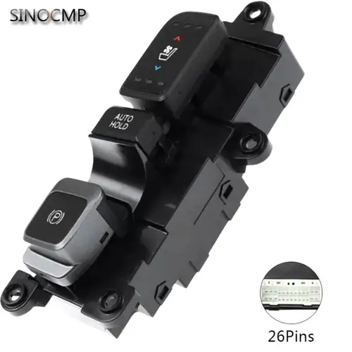 Botón de interruptor de ventana de calefacción de asiento de freno de estacionamiento de coche LHD 93310-2W315 para Hyundai Santa Fe Sport XL interruptor de freno de mano piezas de coche