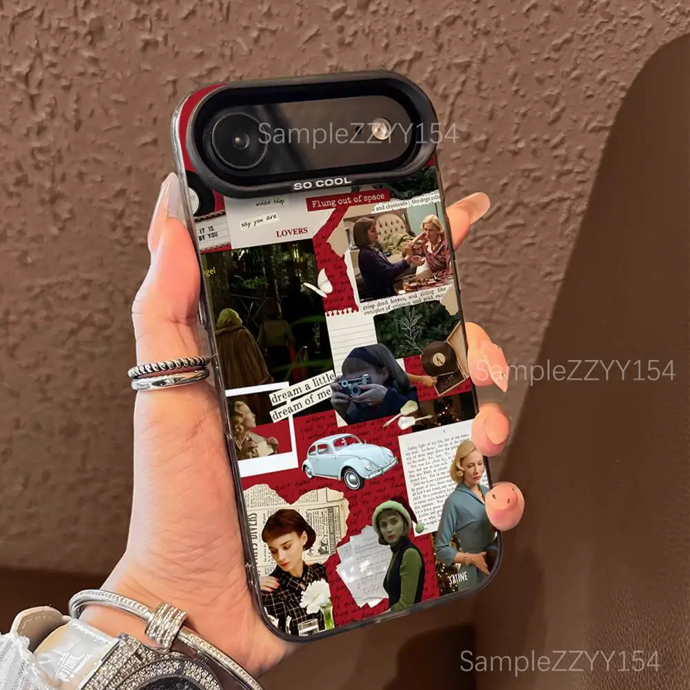 C-Carol Movie Phone Case For iPhone 17,16,15,14,13,12,X,8,Pro,Max,Plus,E,SE4,Air,Mini Black IMD Matte