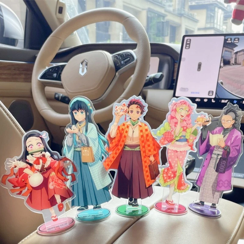 

Demon Slayer Kamado Tanjirou Acrylic Ornaments Nezuko Tokitou Muichirou Anime Figure Car Desk Decoration Model Toy Birthday Gift