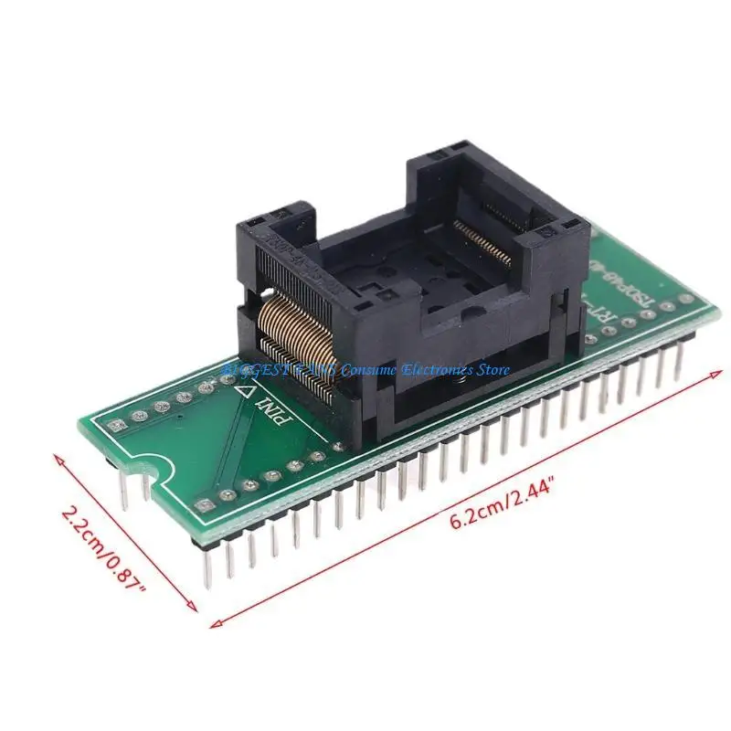 TSOP48 إلى DIP48 محول مقبس برنامج IC العالمي ذو الاتصال المزدوج بالذهب