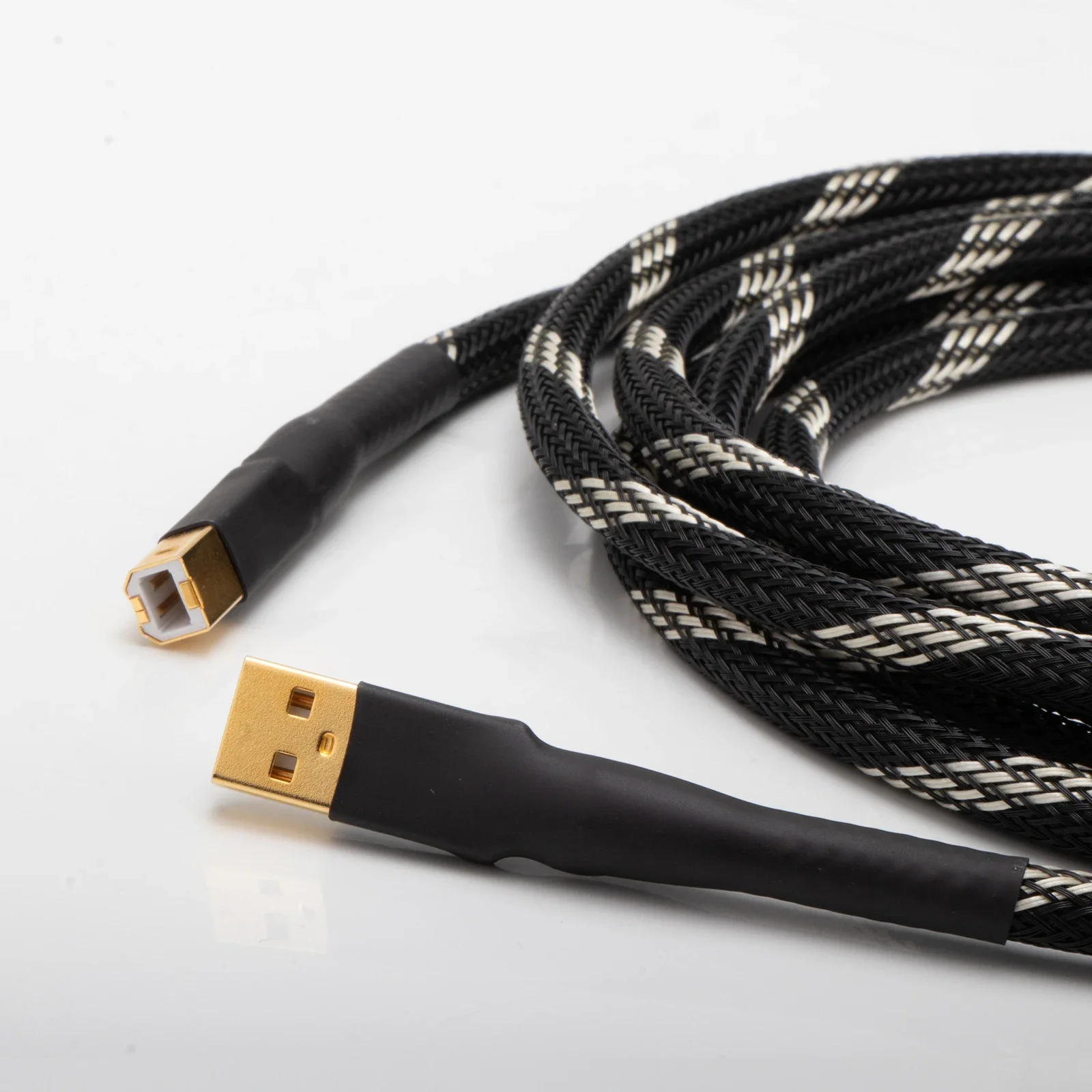 금도금 HIFI USB 2.0 A-B 케이블, 오디오 애호가 USB DAC 디코더 프린터 데이터 라인