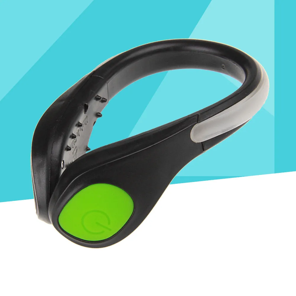 1Pcs LED Shoe Clip Green Light Shoes Night Running Jogging Cycling Walking Visibility Gear LED Shoe Clip