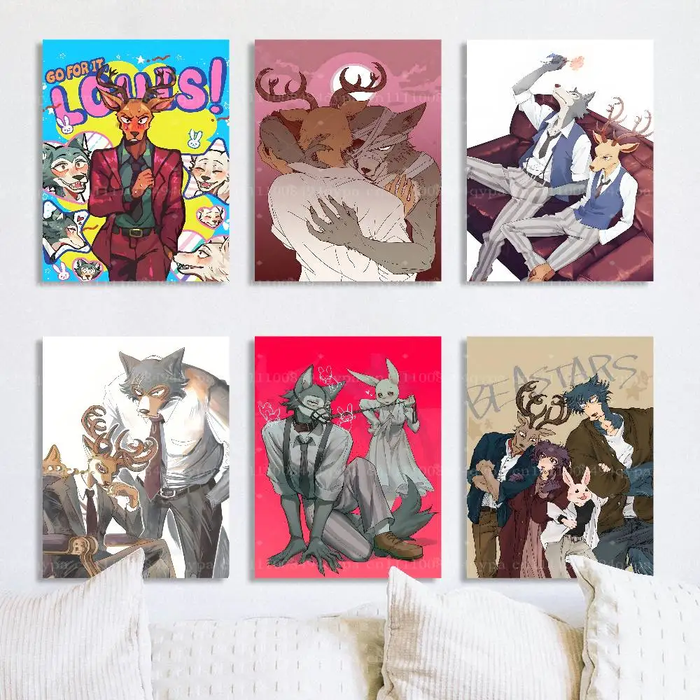 B-Beastars Anime Legoshi Louis Poster Gift for Men Women Wall Decor for Living Room  Bedroom Office UNFRAMED Wall Art