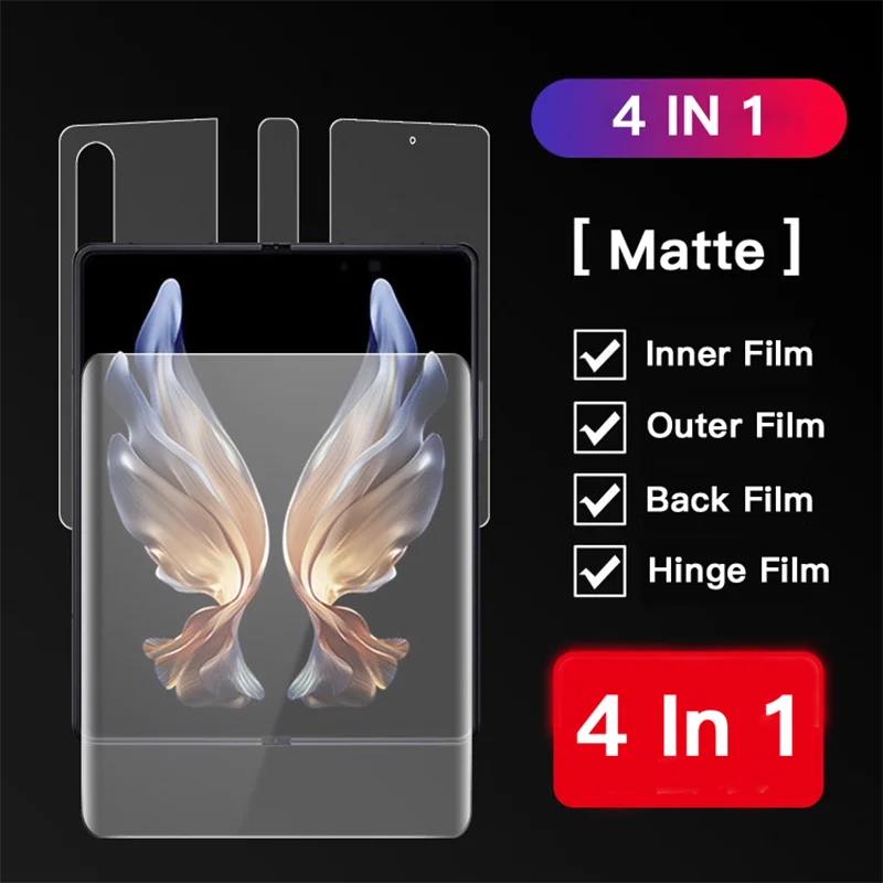 Matte Hydrogel Soft TPU-Folie für Honor Magic V6 V5 V3 5G, innere und äußere Scharniere, Ganzkörper-Displayschutz