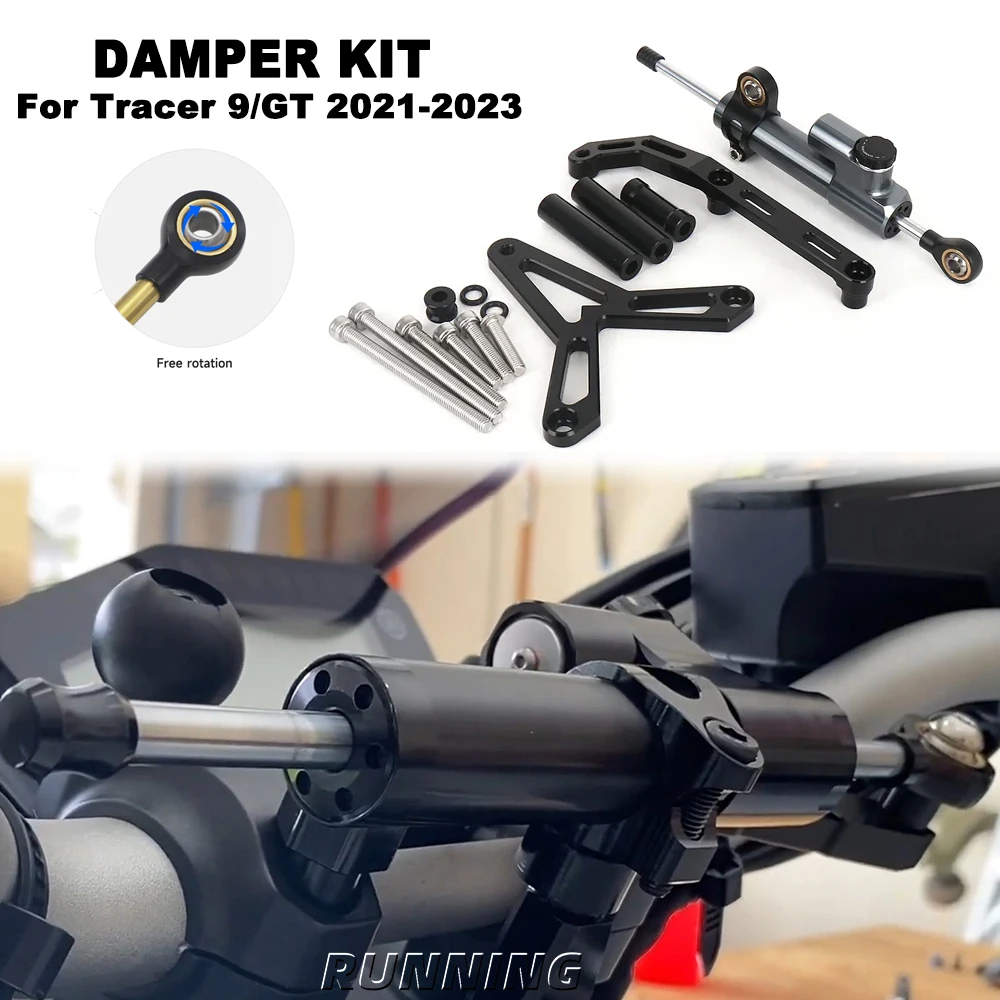 

For Yamaha Tracer 9 GT Tracer9 TRACER9 TRACER 9 2021 2022 2023 Steering Damper Stabilizer Bracket Kit Motorcycle Accessories