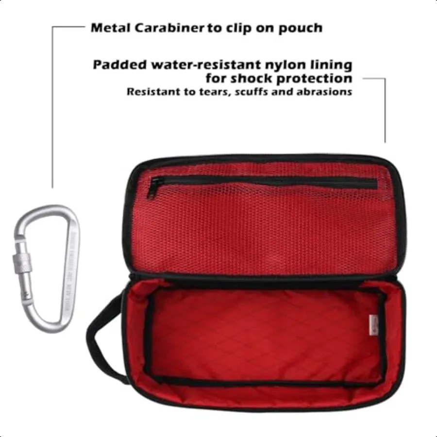 Rough Enough Small Tool Bag Pouch Portable Tool Box EDC Organizer with Handle 12 Inch Cordura Padded Water Resistant Base Black