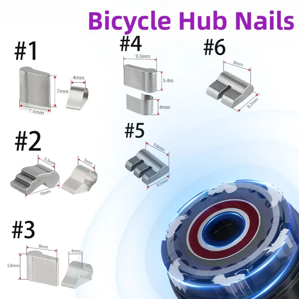 

3/6pcs Road Bicycle Ratchet Pawl Cassette Hub Spring Claw Mountain Bike Wheel Hub Base Spring Pawl Replacement Accessories