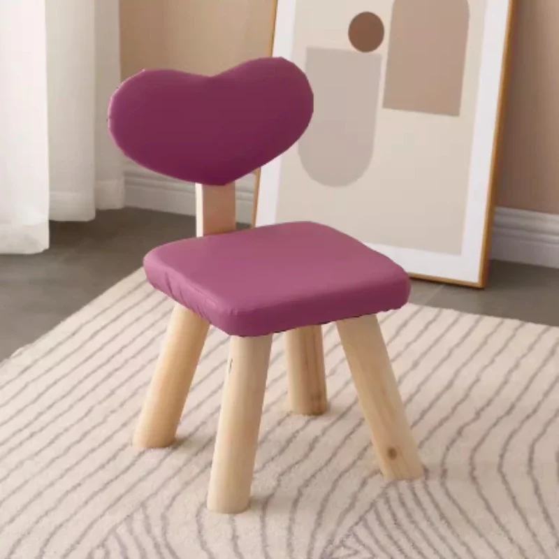 

Light Luxury Kids Chairs, Lovely Design Small Bench, Fashionable Shoe Changing Stool for Kindergarten, Non-Slip Baby Chair