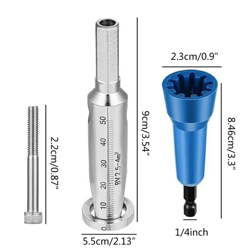 4Pcs 전기 케이블 퀵 커넥터 트위스트 와이어 스트리핑 스트리퍼 트위스터 Dropship